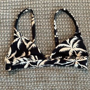 Billabong Sol Black Palm Bikini Top
